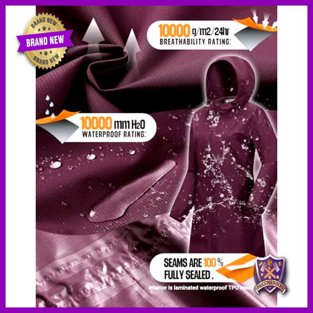 Packable Waterproof Rain Jacket Lightweight Windp… - image 3